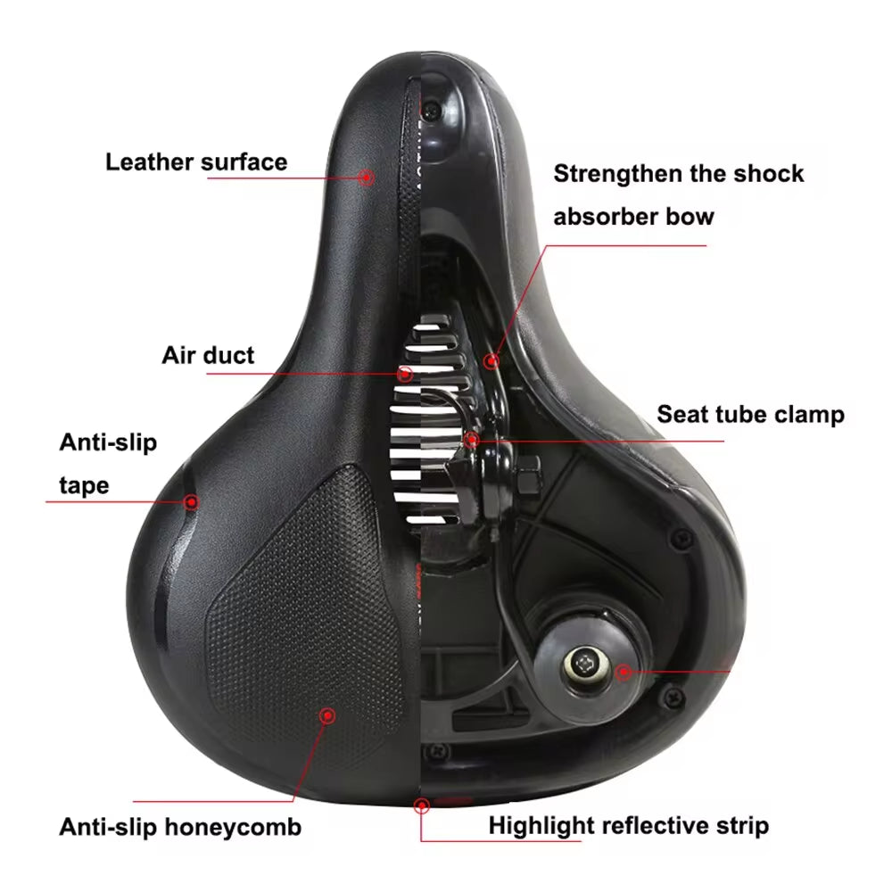 Ultimate Comfort With Our Hollow Breathable Bicycle Saddle For Men And Women! 