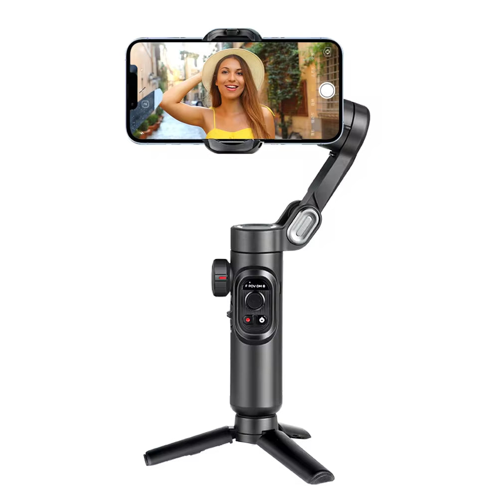 AOCHUAN 3-Axis Handheld Gimbal Stabilizer For Smartphone With Fill Light! 