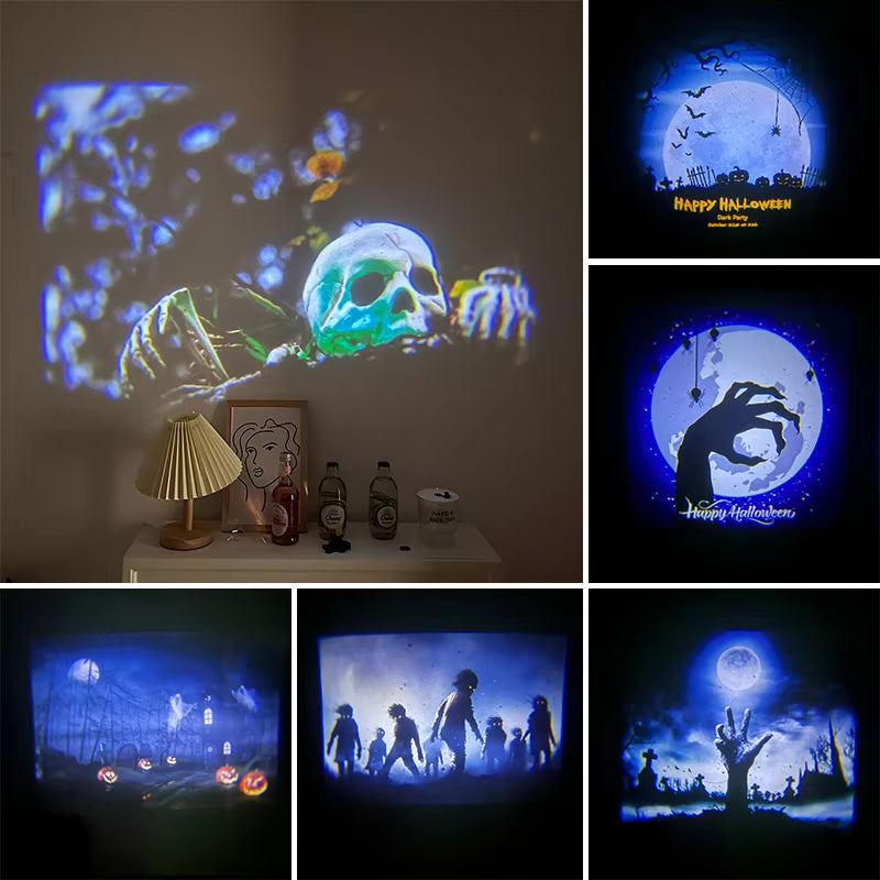 Christmas Halloween Atmosphere Holographic Projector