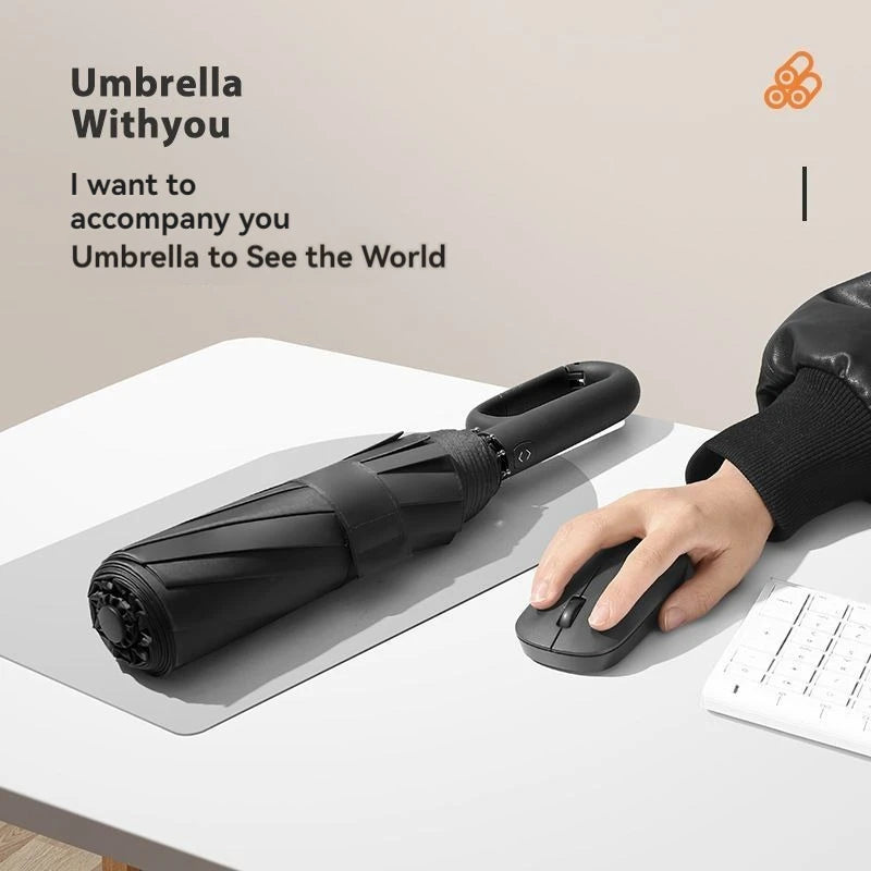 Men & Women's Ring Buckle Automatic Umbrella