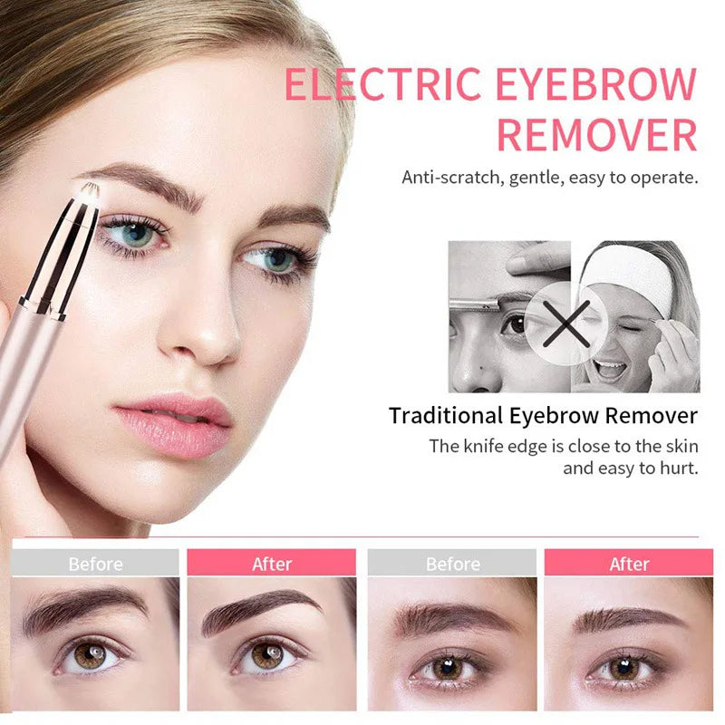 Women's Electric Eyebrow Trimmer & Hair Remover 