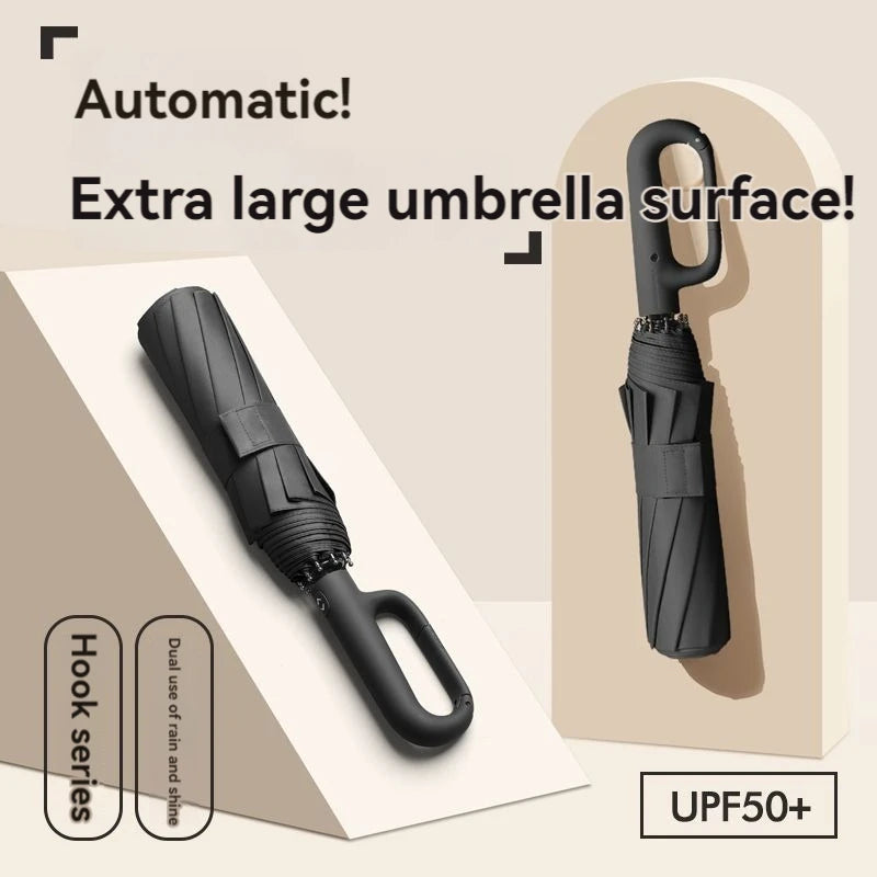 Men & Women's Ring Buckle Automatic Umbrella