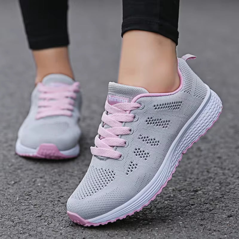 Women Breathable Mesh Sneakers Perfect For Walking, Hitting The Gym or Simply Making a Fashion Statement