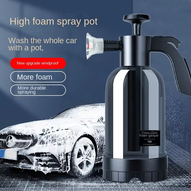 Ultimate 2L Hand Pump Foam Car Window Cleaning Sprayer with 3 Types of Nozzle! 