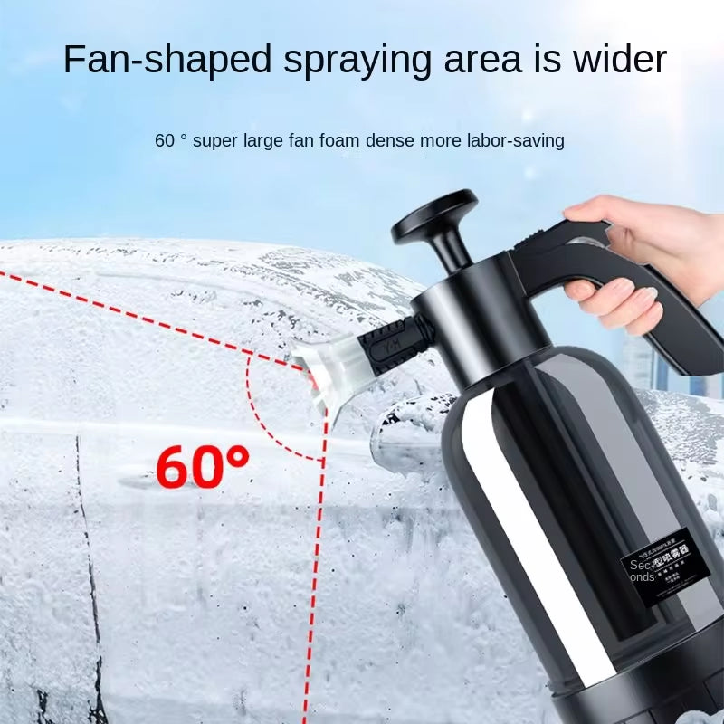 Ultimate 2L Hand Pump Foam Car Window Cleaning Sprayer with 3 Types of Nozzle! 