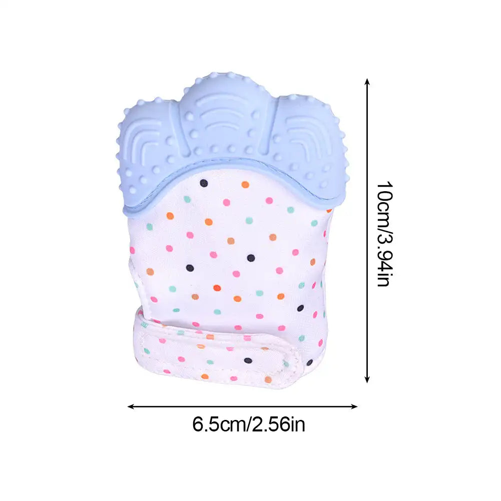 Kids Teething Gloves Mittens Chewable Newborn Dental Care Durable Teether Toys 