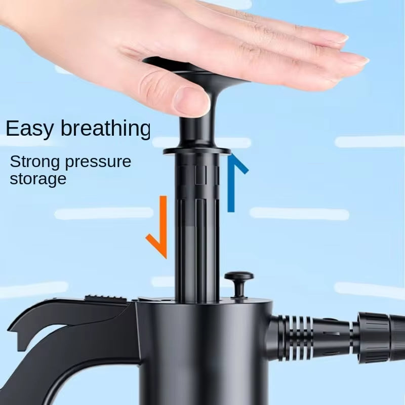 Ultimate 2L Hand Pump Foam Car Window Cleaning Sprayer with 3 Types of Nozzle! 