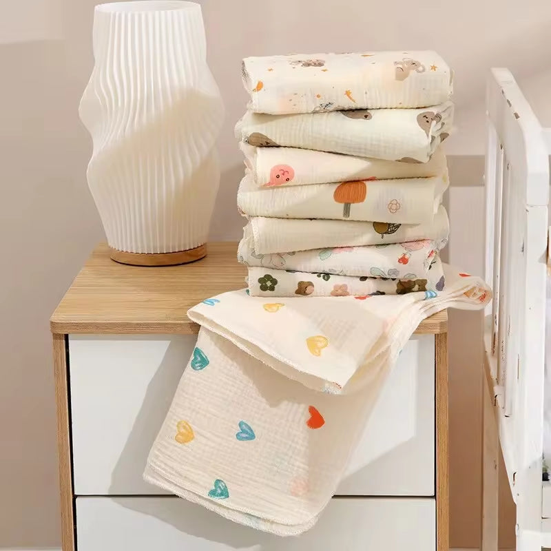 80X80Cm Baby Receive Blanket for Newborn Cotton Muslin Swaddle Blanket Bedding Infant Bath Towel Baby Items M Kids